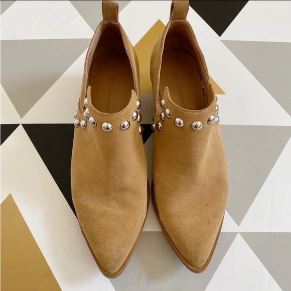 Rebecca Minkoff Katen Suede Studded Booties 6 - Picture 2 of 11